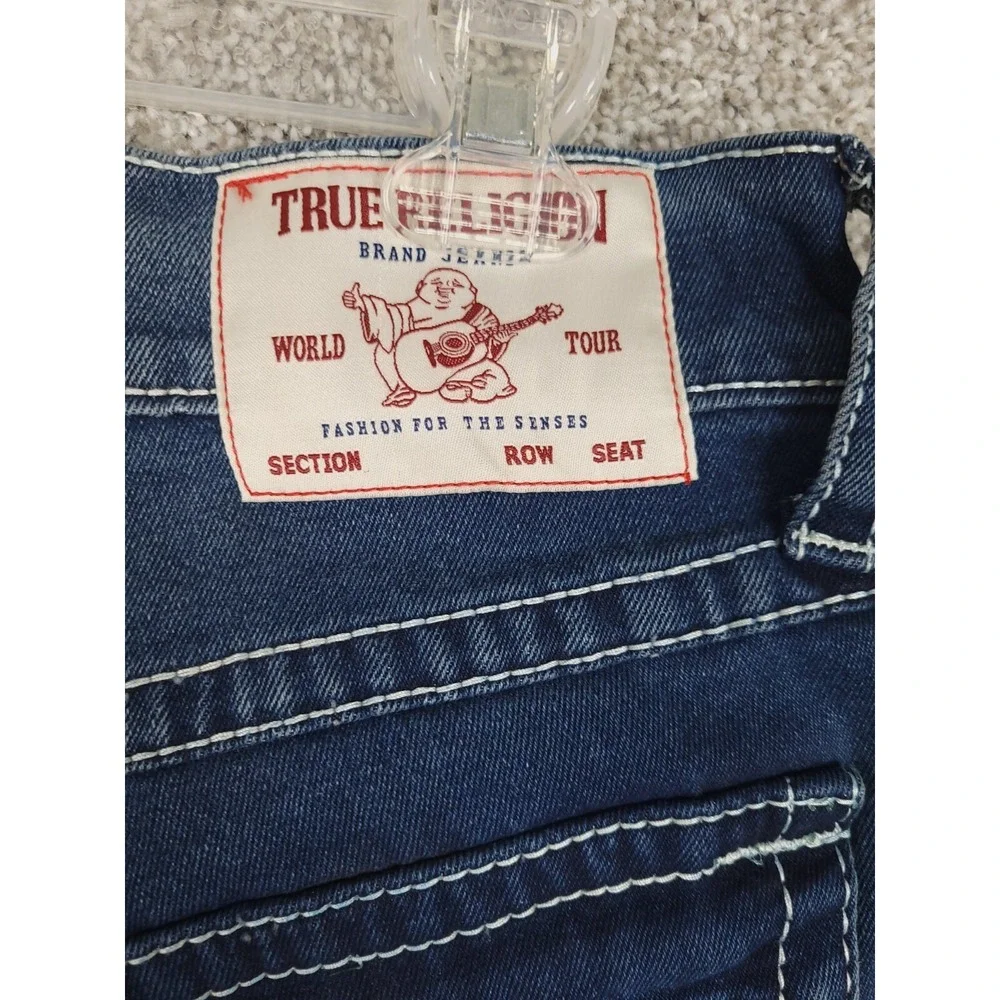 True Religion 32x32 Geno Big T Flap 5 Pockets Design 70045 Jeans NEW $199
